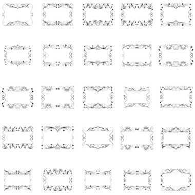çerçeve siluet kümesi