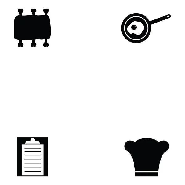 Set de iconos de chef — Archivo Imágenes Vectoriales