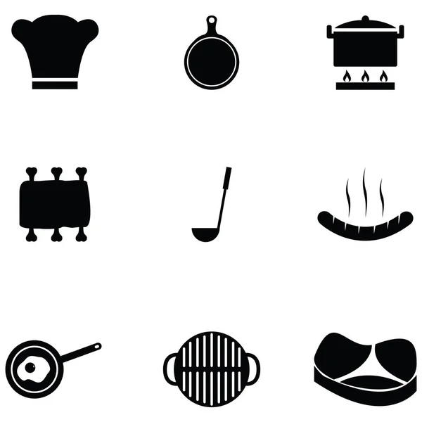 Conjunto de ícone chef —  Vetores de Stock