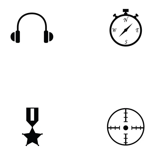 Tonschießsymbole gesetzt — Stockvektor