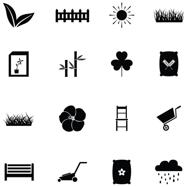 Bahçe Icon set — Stok Vektör