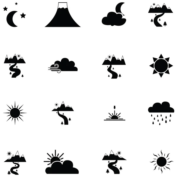 landscape icon set