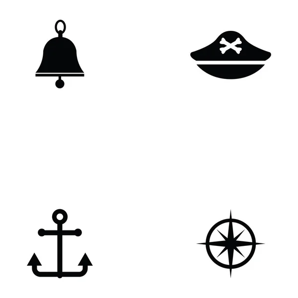 Пиратские иконки — стоковый вектор
