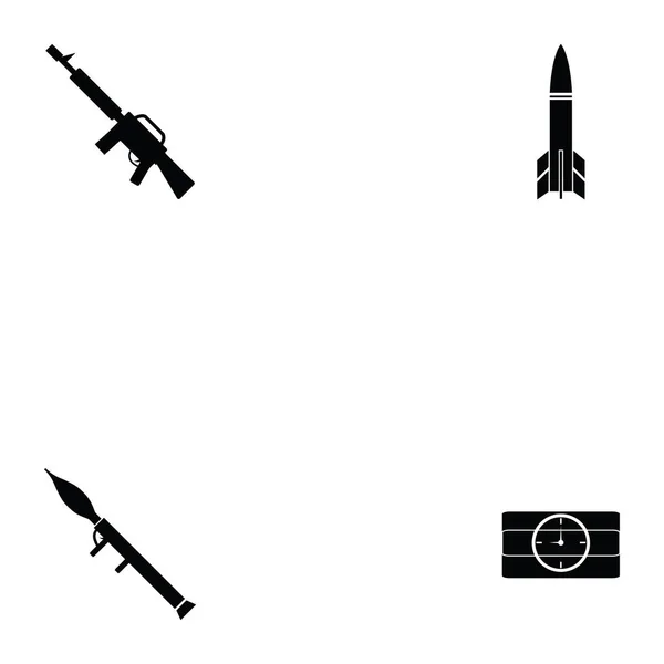 Conjunto de iconos terrorismo — Vector de stock