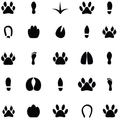 ayak izi Icon set
