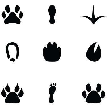ayak izi Icon set