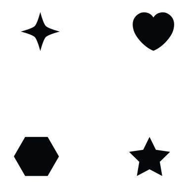 geometrik şekiller Icon set