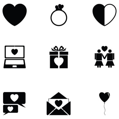 aşk Icon set