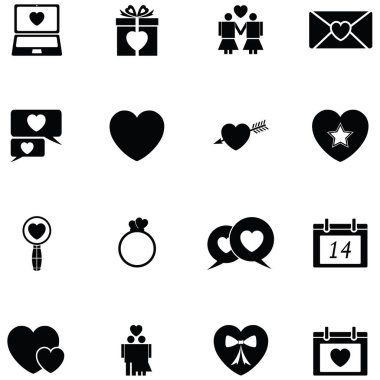 aşk Icon set