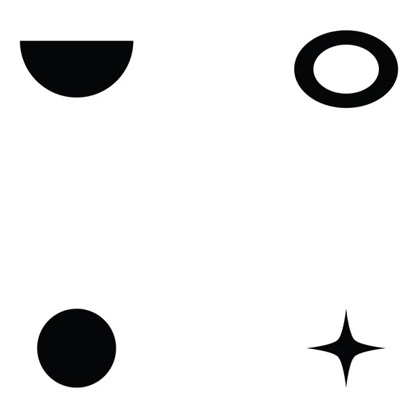 Conjunto de ícones formas geométricas — Vetor de Stock