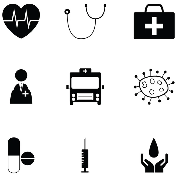 Health icon set — Stock Vector