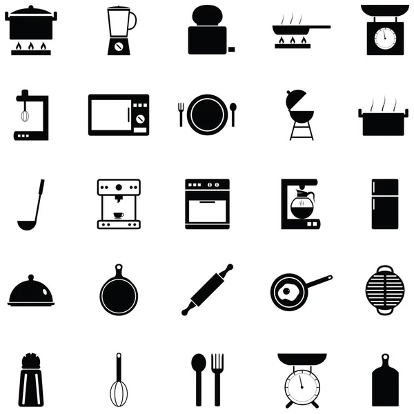 Conjunto de ícone de cozinha —  Vetores de Stock