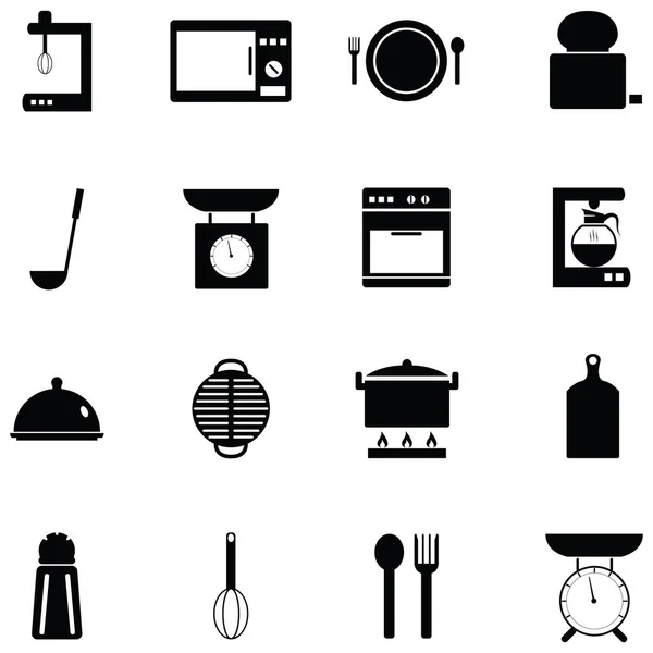 Conjunto de ícone de cozinha —  Vetores de Stock