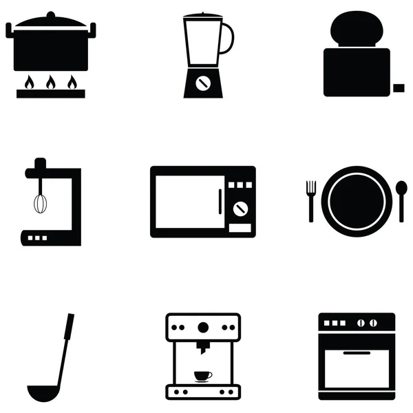 Kitchen icon set — Stock Vector