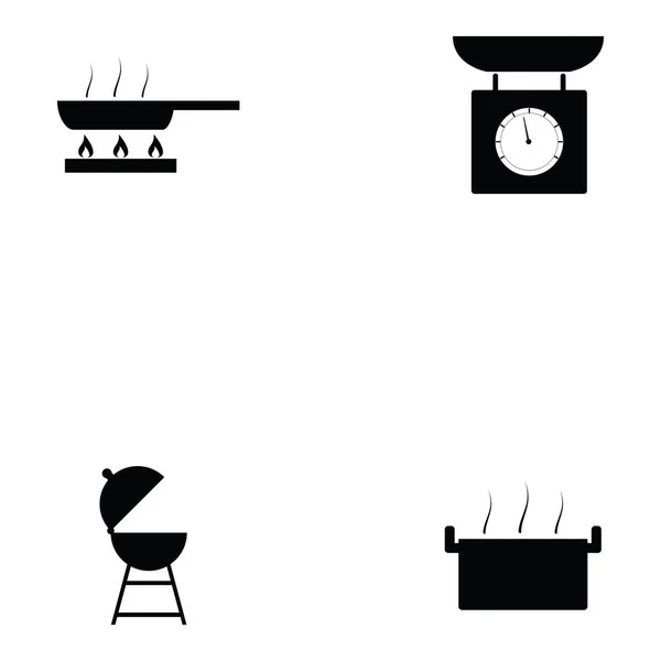 Set de iconos de cocina — Archivo Imágenes Vectoriales