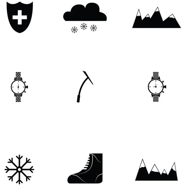Switzerland ensemble d'icônes — Image vectorielle