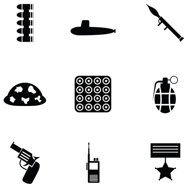 War icon set — Stock Vector