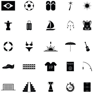 Brezilya Icon set