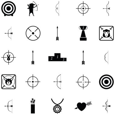 Okçuluk Icon set