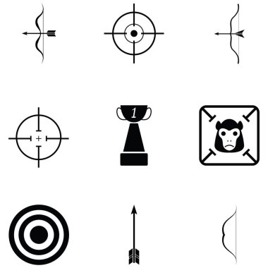 Okçuluk Icon set