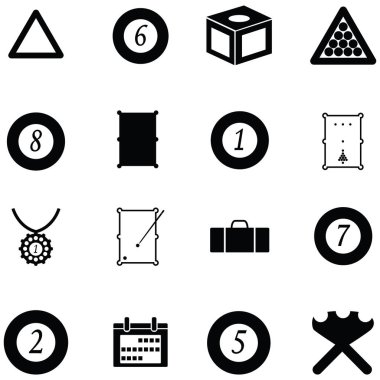 Bilardo Icon set