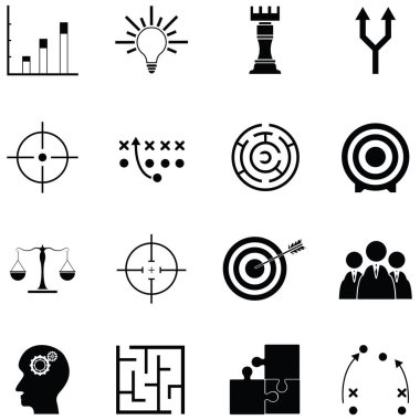 Strateji Icon set