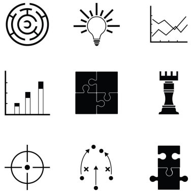 Strateji Icon set
