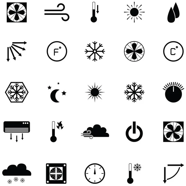 Ensemble icône de condition d'air — Image vectorielle