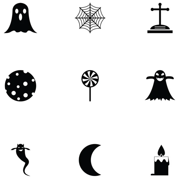 Symbolset zu Halloween — Stockvektor