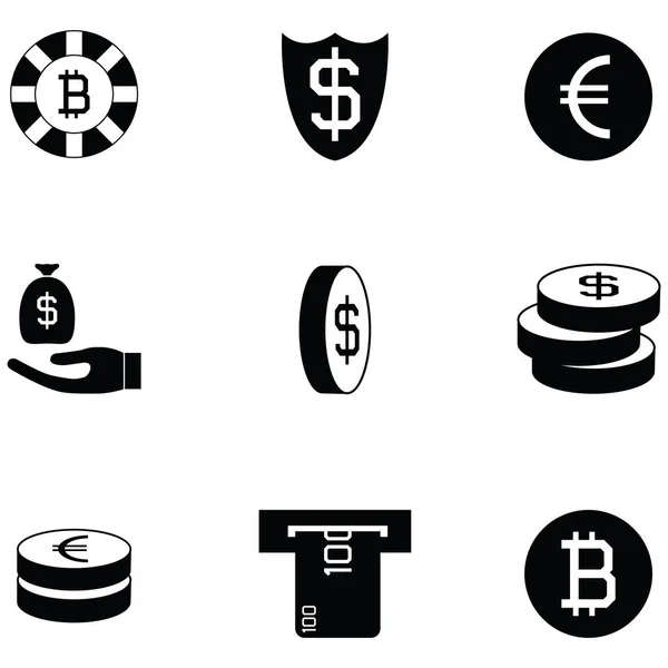 Money icon set — Stock Vector