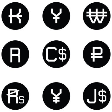 para birimi Icon set