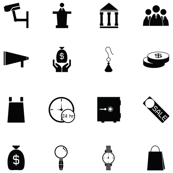 Auction icon set — Stock Vector