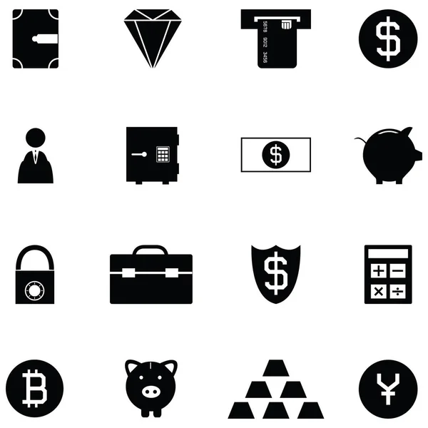 Bank icon set — Stock Vector