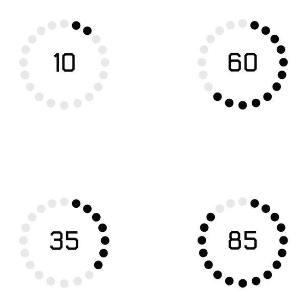 Jeu d'icône de chargement — Image vectorielle