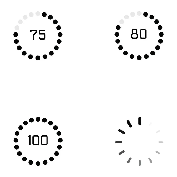 Jeu d'icône de chargement — Image vectorielle