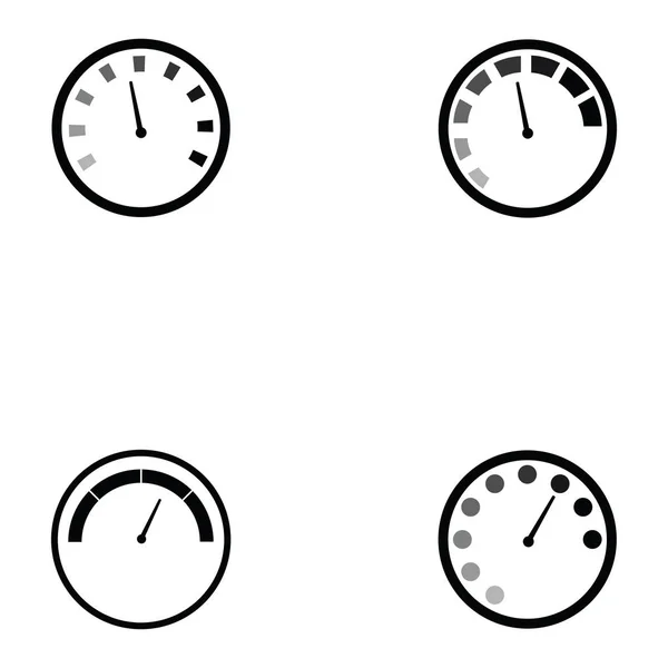 Hız göstergesi Icon set — Stok Vektör