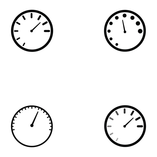 Conjunto de ícones do velocímetro —  Vetores de Stock