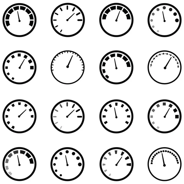 Speedometer icon set — Stock Vector