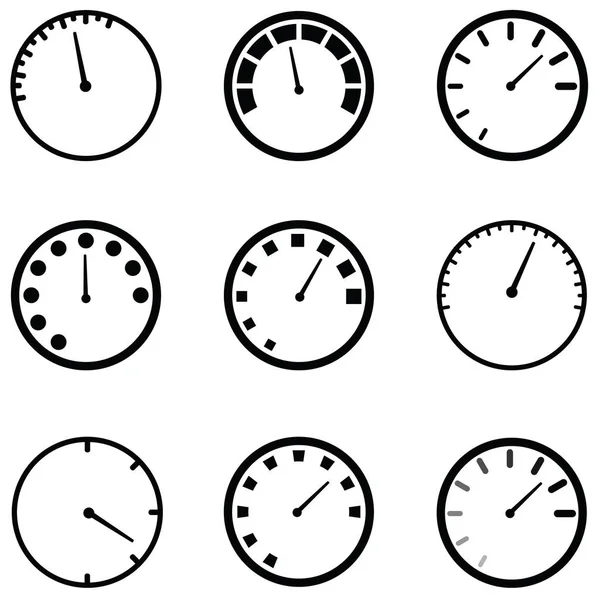 Speedometer icon set — Stock Vector