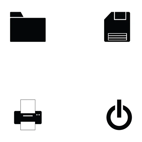 Conjunto de iconos de barra de herramientas — Archivo Imágenes Vectoriales