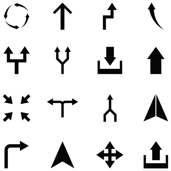Pijl pictogrammenset — Stockvector