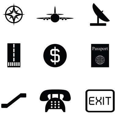 Havaalanı Icon set