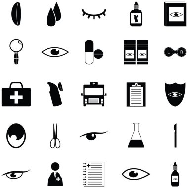 Göz doktoru Icon set
