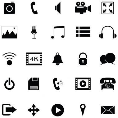 ortam ve iletişim simgesi ayarlandı