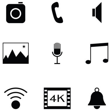 ortam ve iletişim simgesi ayarlandı