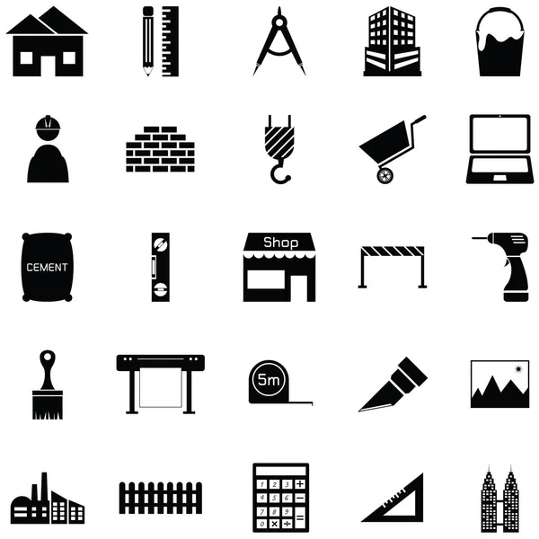Set di icone di architettura — Vettoriale Stock