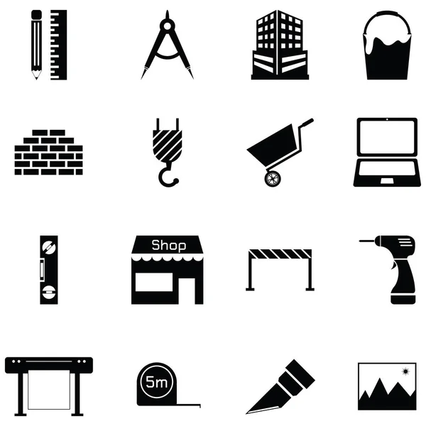 Architektura zestaw ikon — Wektor stockowy