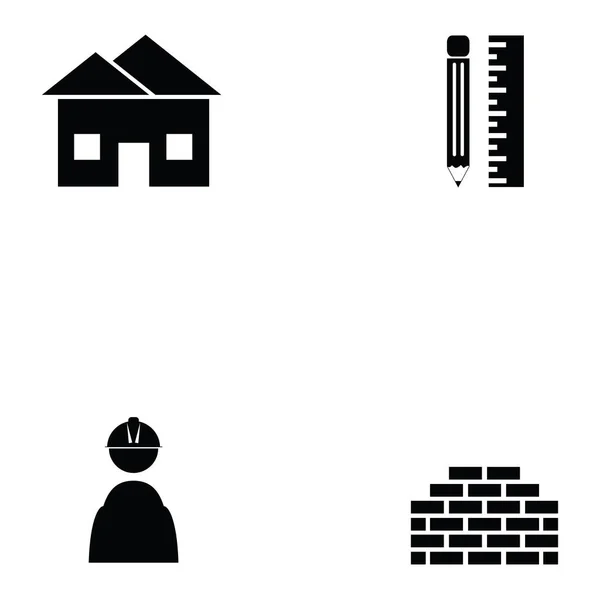 Architecture icon set — Stock Vector