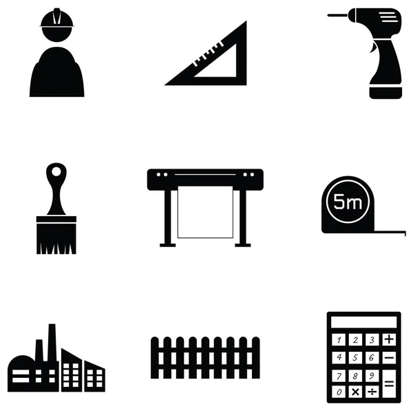 Conjunto de ícone de arquitetura —  Vetores de Stock