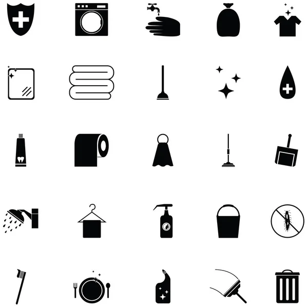 Set di icone pulite — Vettoriale Stock